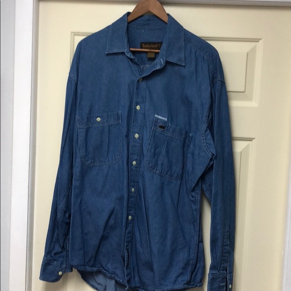 timberland denim shirt